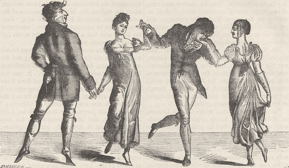 ST.JAMES'S. The first quadrille danced at Almack's (after Gronow). London c1880